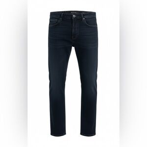 Massimo Dutti Men's Deep Navy Slim Straight Jeans